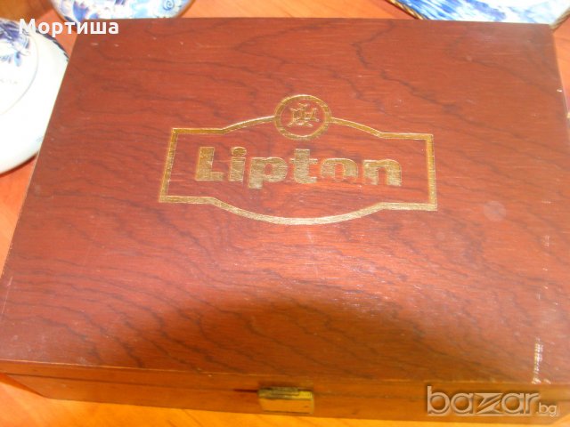 Lipton оригинална дървена масивна кутия за чай , снимка 4 - Колекции - 20952442