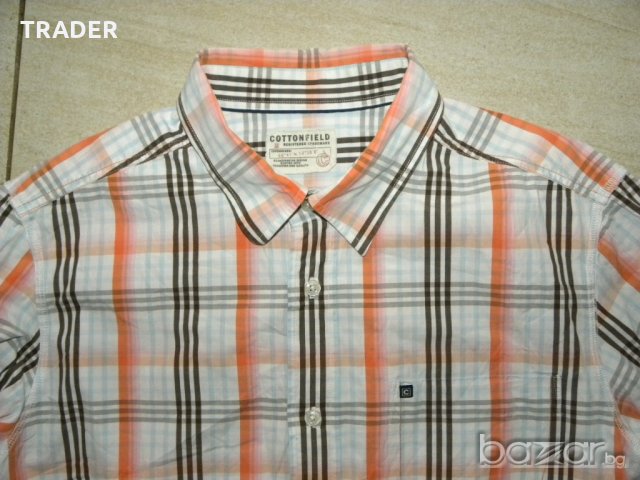 Мъжка   риза дълъг ръкав Cottonfield , 100% памук