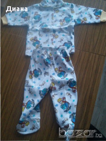 Бебешка пижама за момиче с герои от Замръзналото кралство, снимка 1 - Комплекти за бебе - 17406770