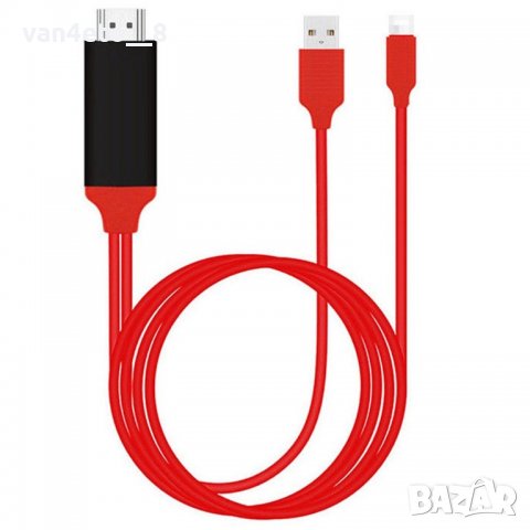 Кабел за телевизор HDMI TV AV ADAPTER CABLE FOR IPHONE , снимка 3 - Apple iPhone - 22112513