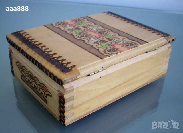 Дървени пирографирани кутии мускали, снимка 7 - Декорация за дома - 23642980