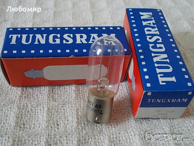 Лампа за микроскоп 6v 15w TUNGSRAM, снимка 1 - Лаборатория - 18390905