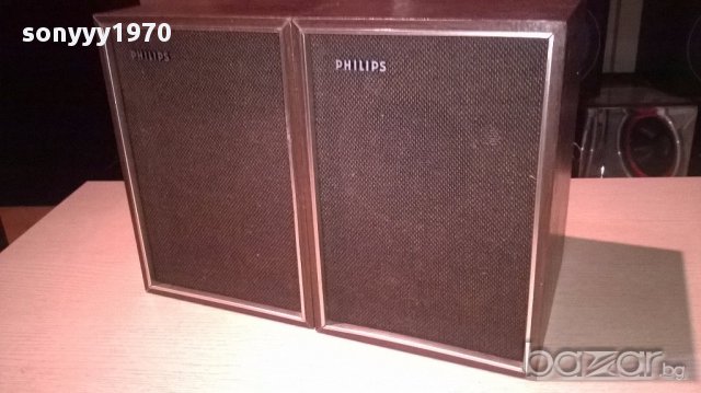 Philips 2бр ретро колони-внос швеицария, снимка 1 - Ресийвъри, усилватели, смесителни пултове - 13143195