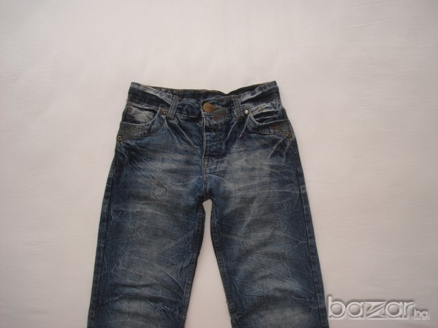 Okay,модерни,мачкани дънки за момче,152/158 см.  , снимка 1 - Детски панталони и дънки - 16380969