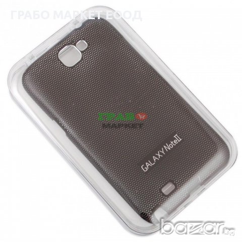 Калъф за телефон метален за Samsung Note2 - черен