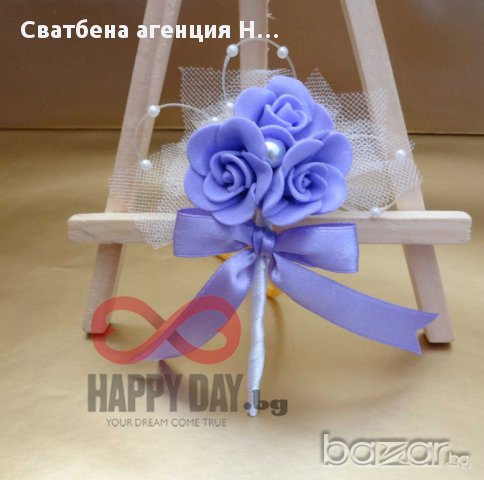 Сватбени бутониери - бутониера за ревер Тринити, снимка 4 - Кетъринг - 14769161