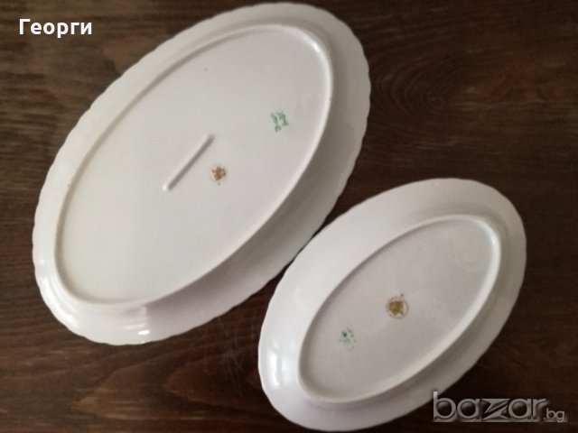 Порцеланов бял сервиз със златен кант, снимка 4 - Сервизи - 21113595