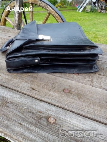 Стара кожена чанта, снимка 5 - Антикварни и старинни предмети - 18384802