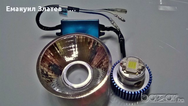LED Фар с рефлектор къси и дълги светлини, снимка 1 - Аксесоари и консумативи - 8904202