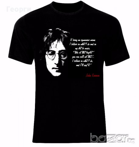  The Beatles John Lennon Rock Тениска Мъжка/Дамска S до 2XL, снимка 1 - Тениски - 14034775