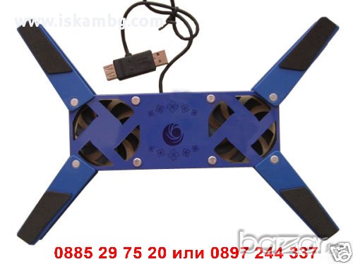 Сгъваем USB охладител за лаптоп - код 0074, снимка 6 - Лаптоп аксесоари - 13038671