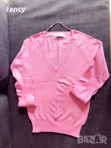 Розов пролетен пуловер Zara, снимка 1 - Блузи с дълъг ръкав и пуловери - 17783401