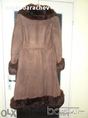 Дълъг дамски кожен кожух (палто), снимка 11 - Палта, манта - 11873393