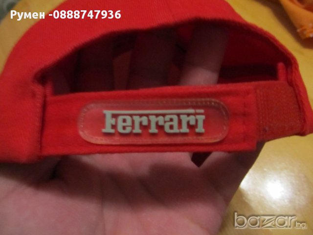 Оригинална червена шапка с черни линии  FERRARI , ферари . , снимка 6 - Шапки - 13777969