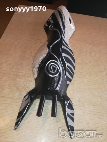 дървена маска-зебра-50х15х8см-внос швеицария, снимка 13 - Колекции - 20973842