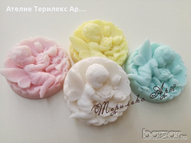 Ароматно сапунче Красиво ангелче-подаръци за гости, снимка 2 - Подаръци за кръщене - 20767515