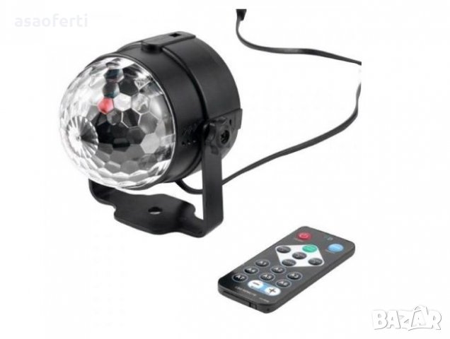 Диско Led Party Light лампа, снимка 3 - Лед осветление - 23578822