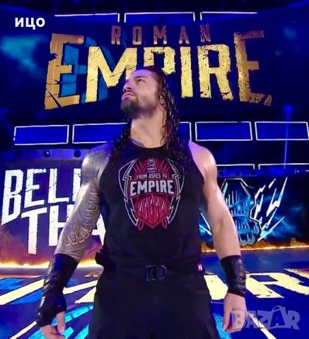 Тениска WWE Световна федерация по кеч Roman Reigns "From Ashes to Empire" , снимка 2 - Тениски - 21602749