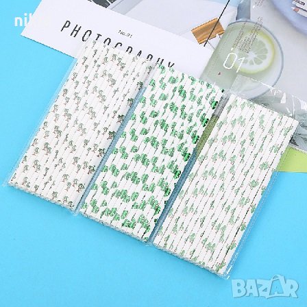 Палми Кактус Хаваи 25 бр картонени сламки парти украса декорация рожден ден, снимка 2 - Други - 26154939