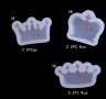 3 различни малки корони корона силиконов молд калъп форма фондан смола шоколад  декор торта бижу, снимка 1