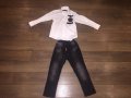 Dsquared детски дънки и риза 2016 год. Модел , снимка 1 - Детски панталони и дънки - 16886049