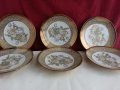  чинии чинийки порцелан с позлата, снимка 3