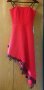 Чисто нова официална червена рокля с етикет S, снимка 1 - Рокли - 22521480