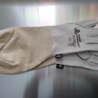Пчеларски ръкавици естествена кожа с ръкавели; Размери: S; M; L; XL (Гърция), снимка 1 - Други стоки за животни - 15171078