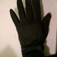 велурени черни дамски ръкавици, снимка 3 - Шапки - 20355482