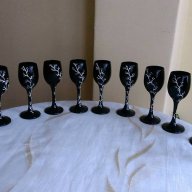 Комплект"Черно и бяло" 12 броя чаши, снимка 1 - Декорация за дома - 15944246
