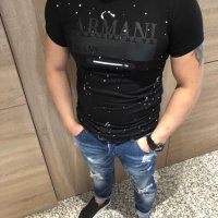Мъжка тениска Armani код 136, снимка 1 - Тениски - 24628256