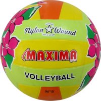 Топка волейбол гумена MAX нова Топка волейбол гумена - цветна с атрактивен дизайн, снимка 1 - Волейбол - 24124445