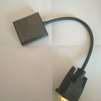 Висококачествен DVI-D 24 + 1 към VGA конвертор, снимка 1 - Кабели и адаптери - 25902123