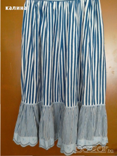 Лятна синьо и бяло пола, р-р М, снимка 1