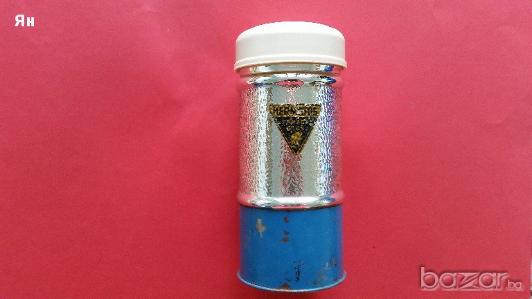 Колекционерски Стар Ретро Термос'HERMETOS' Panzer Glas-1.25л, снимка 1