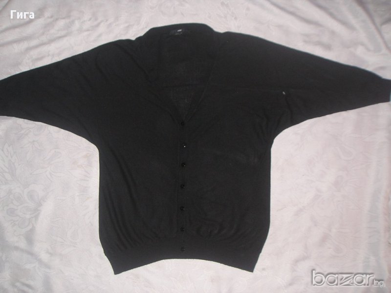 Черна тънка жилетчица на Н&М с прилеп ръкав, снимка 1