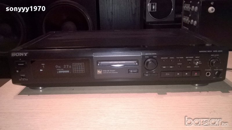 Sony mds-je510 minidisc deck-made in japan-внос швеицария, снимка 1