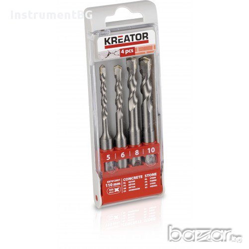 Комплект свредла KREATOR HILTI / 4 броя, снимка 1