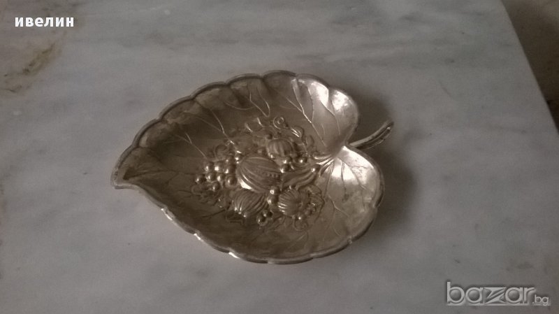 посребрена метална купичка, снимка 1