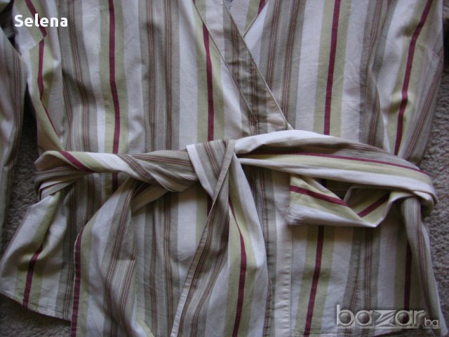 Раирана риза с дълъг колан Jean Basic, снимка 2 - Ризи - 12614284