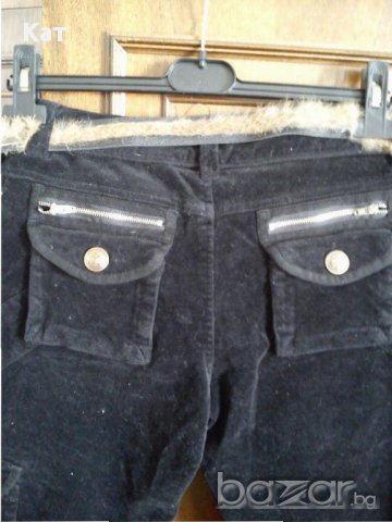  Черен кадифен панталон +блузка, снимка 7 - Панталони - 13306702