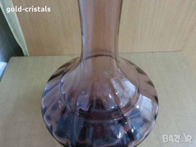 гарафа цветно стъкло, снимка 13 - Антикварни и старинни предмети - 25516954