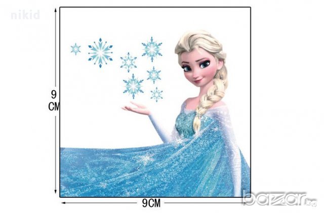 ледено замръзналото кралство Елза стикер за контакт ключ на лампа копчето, снимка 2 - Други - 15763535
