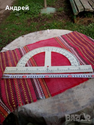 Стар транспортир #5, снимка 2 - Антикварни и старинни предмети - 25012278