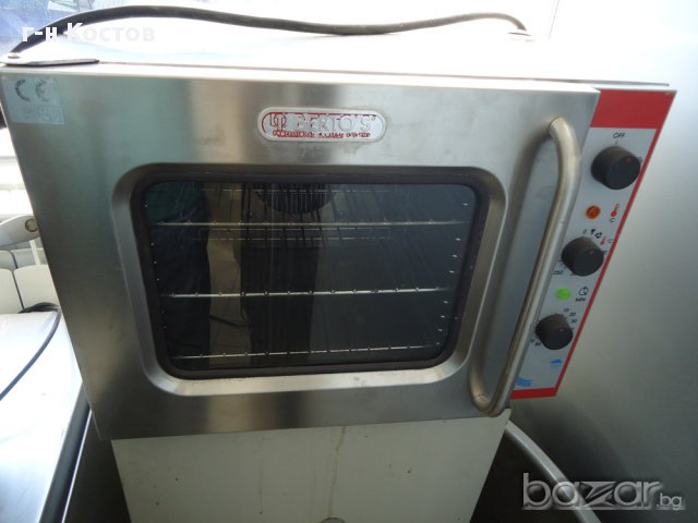 1.Фурна Пекар-на кон-векторна със горещ въздух за закуски и хлебни изделия външни размери широчина о, снимка 1 - Обзавеждане за заведение - 11550682