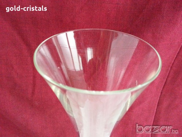 висока нежна кристална ваза, снимка 6 - Антикварни и старинни предмети - 20074528