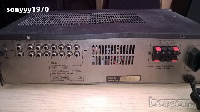 nec-amplifier 2x80w-japan-внос швеицария, снимка 6 - Ресийвъри, усилватели, смесителни пултове - 12685965