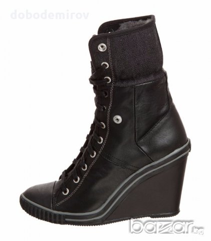 Нови дамски боти платформа G-STAR RAW Gradient Prestige Fold Down leather оригинал, снимка 4 - Дамски боти - 13475331