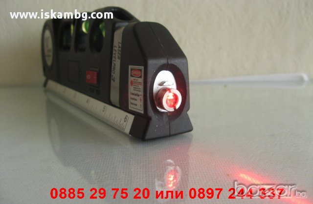 ЛАЗЕРНА ЛИБЕЛА / НИВЕЛИР, ТЕРЗИЯ / 3.0 + РОЛЕТКА код 0218, снимка 3 - Измервателни инструменти - 12619116