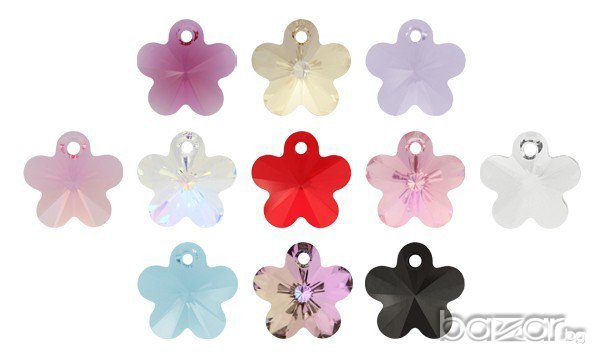 Комплект Сваровски "flower" Swarovski elements, снимка 5 - Бижутерийни комплекти - 8055400